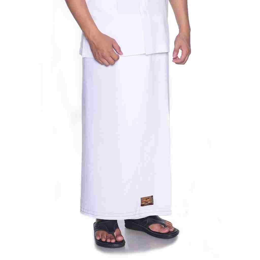 SARUNG PRIA PUTIH / Sarung ATLAS Premium 750 Original Putih Polos