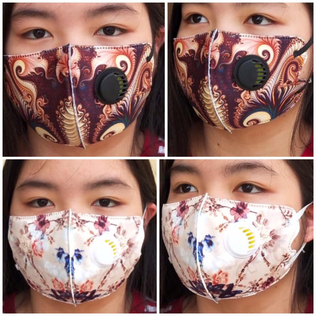 Masker Kain 4 Lapis Respirator  / Masker Respirator 4 Lapis Bisa Dicuci