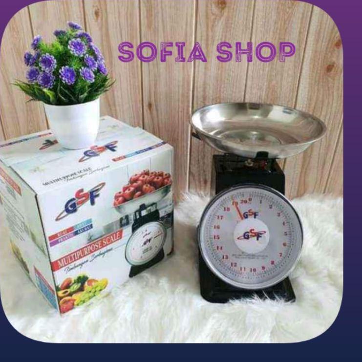 ✳  timbangan GSF 20kg & 15kg timbangan duduk besi stainless 15 kg dan 20 kg ✯