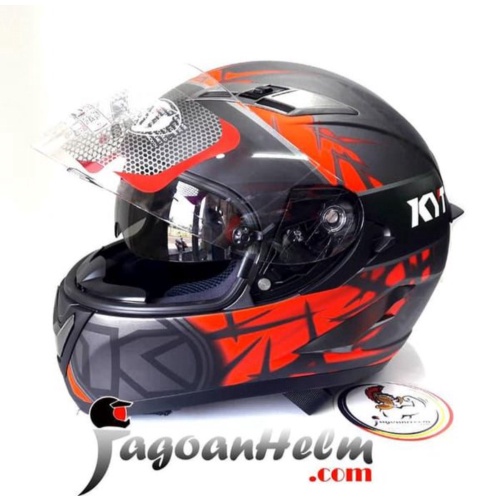 Jual Diskon Kyt Helm Falcon 2 Spike - Black Red Doff - Fullface Bukan Vendetta 2 Limited