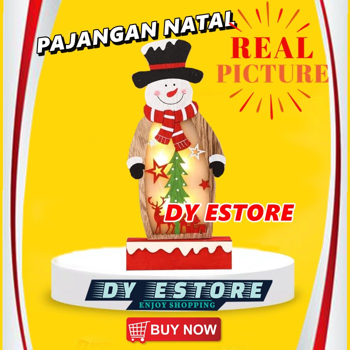 D599 Pajangan rumah LED miniatur boneka NATAL pajangan dinding boneka kecil unik dekorasi rumah hias