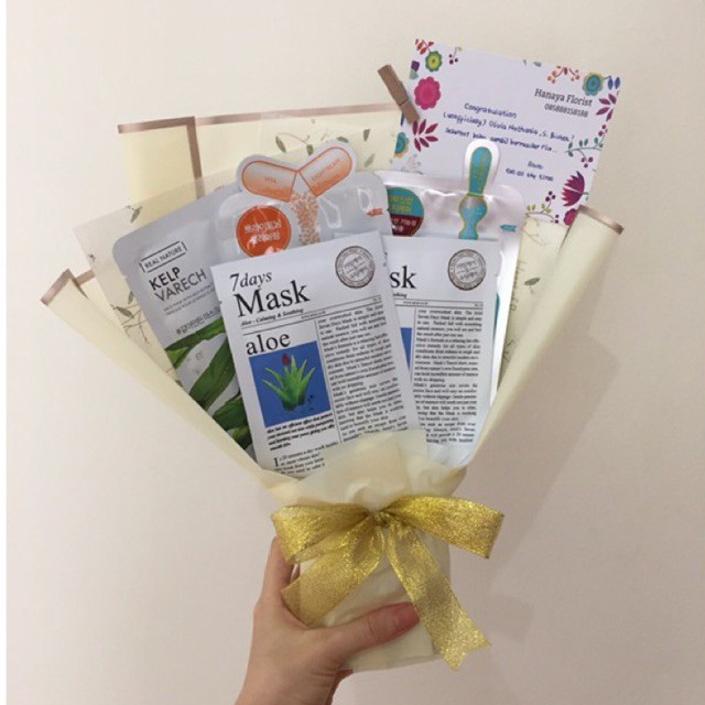 Buket skincare buket masker kado wisuda kado ulangtahun buket makeup