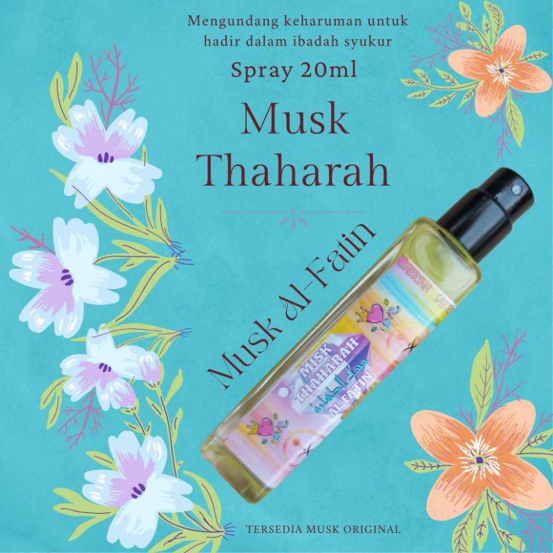 Body Mist Misk Thaharah Spray 35ml Premium Parfum Wanita | Musk Arabian