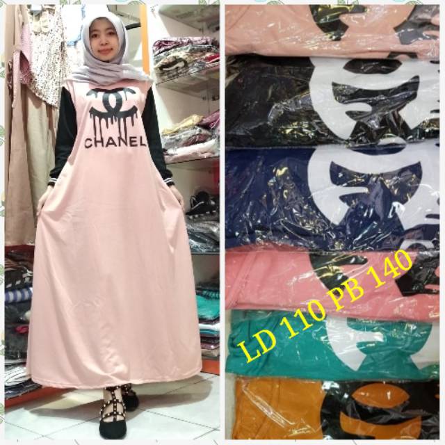 Gamis Chanel / dress chanel / maxi Chanel by Anis Collection