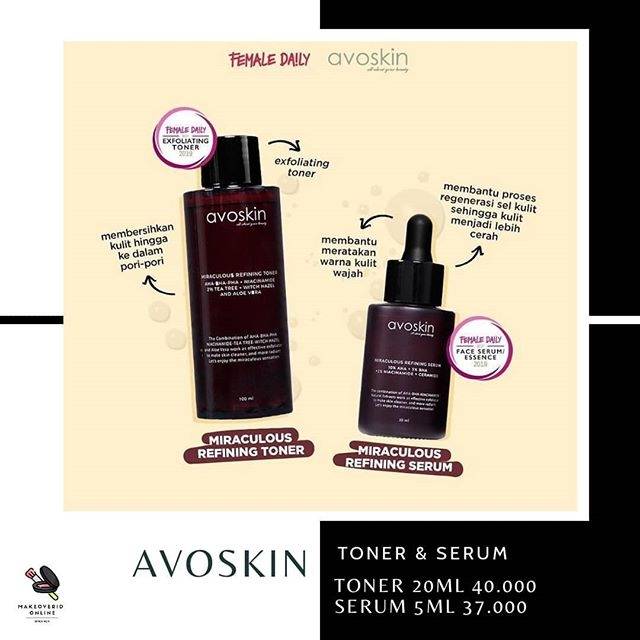 Jual Avoskin Miraculous Refining Retinol Toner Serum Ampoule Shopee Indonesia 8103