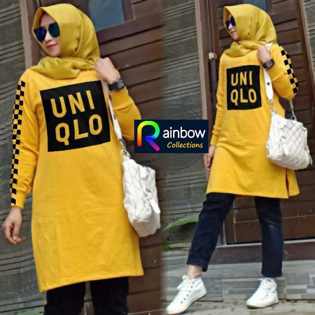 TUNIK UNI - BAHAN BABY TERRY TEBAL DAN HALUS