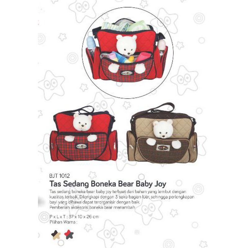 Tas bayi sedang boneka bear baby joy BJT 1012