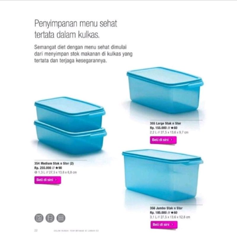 fresia collection tupperware tempat ikan dalam kulkas dll
