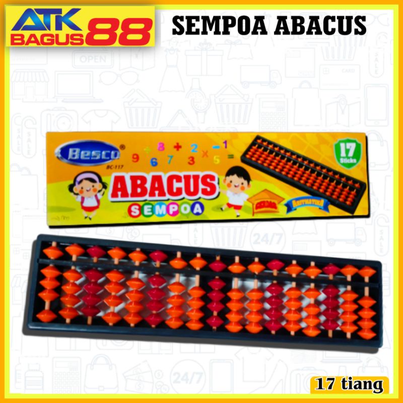 SEMPOA ABACUS 17 TIANG - ARITMATIKA BESCO