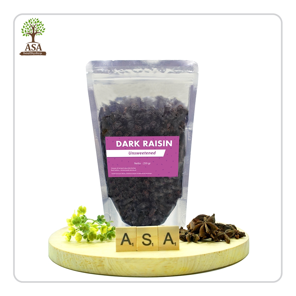 

Dark Raisin / Kismis Hitam 250 gram