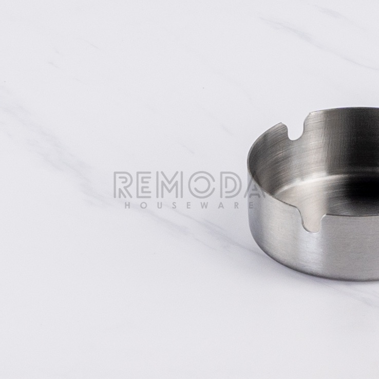 [Remoda] Asbak Stainless Steel Model Cafe 3 Lubang Anti Karat