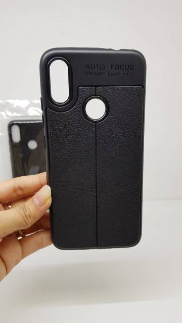 Auto Focus Redmi Note 7 6.3&quot; Leather Soft Case Xiaomi Note 7 AUTOFOCUS Motif Kulit Jeruk