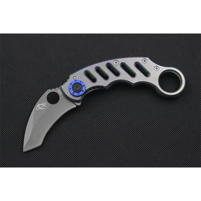 Terlaris Pisau Lipat Karambit Tactical Bela Diri Survival Militer Polisi