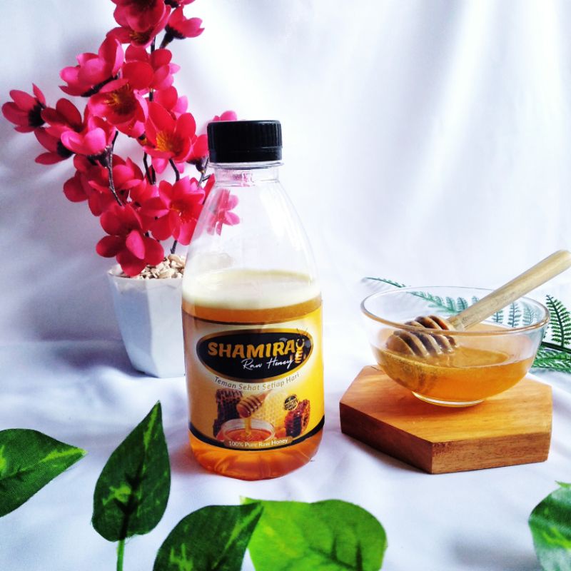 

Shamira raw honey 350 gr nektar akasia mangium / madu murni / madu asli / madu mentah