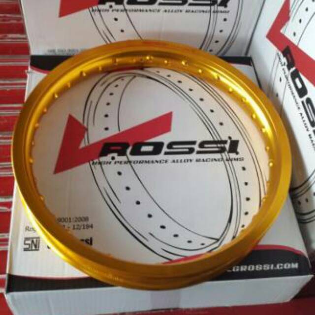  Velg  rossi wm Gold ring  17  tersedia ukuran  140 160 185  