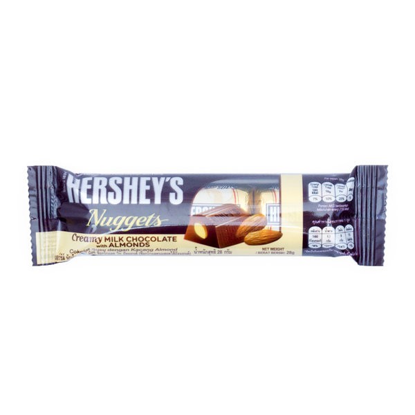 

HERSHEYS Nuggets Creamy Milk Chocolate Almond 28gr
