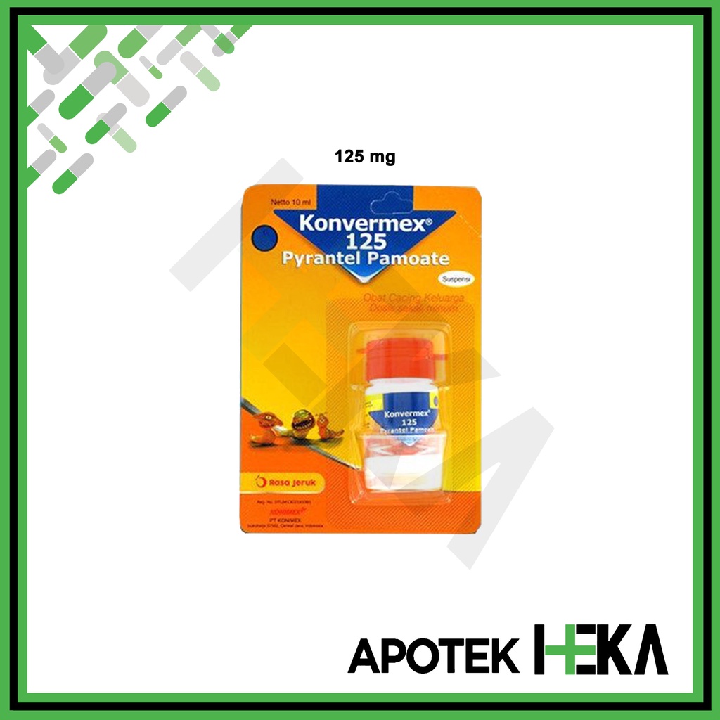 Konvermex Suspensi Obat Cacing Sirup 125 mg / 250 mg (SEMARANG)