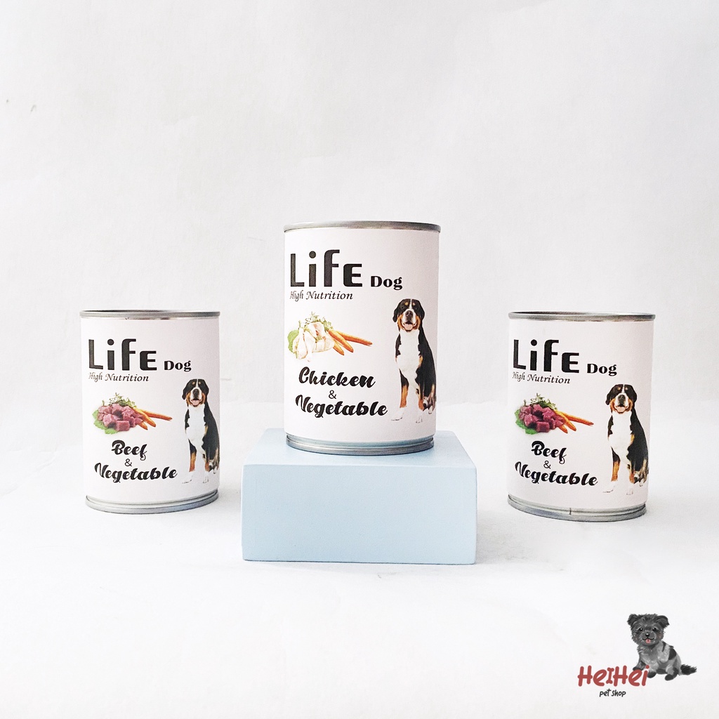 Life Dog Kaleng 375 gr - Makanan Anjing Kaleng Basah Dog Can Wetfood