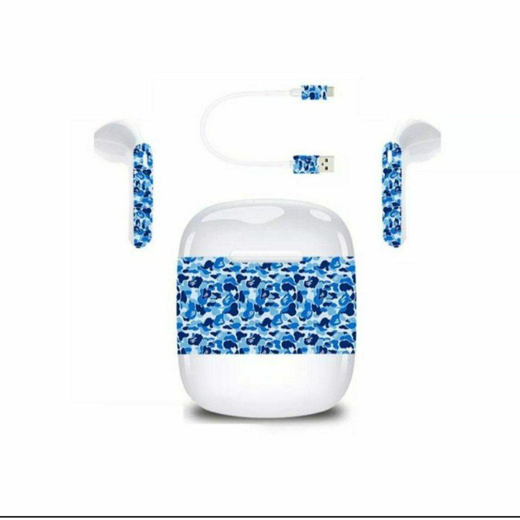 ZNT Freefits Bluetooth 5.0 with Mic - Biru