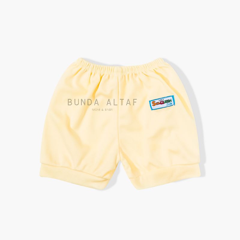 Celana Pendek Bayi SNI Polos dan Motif Shaqueen / Zahdan Baby 0-6 bulan [ Bunda Altaf ]