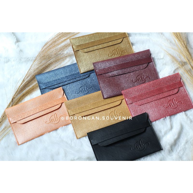 SOUVENIR PERNIKAHAN ENVELOPE SLIP METALIK TEXTURE 20X13CM MINIMAL ORDER 100 PCS