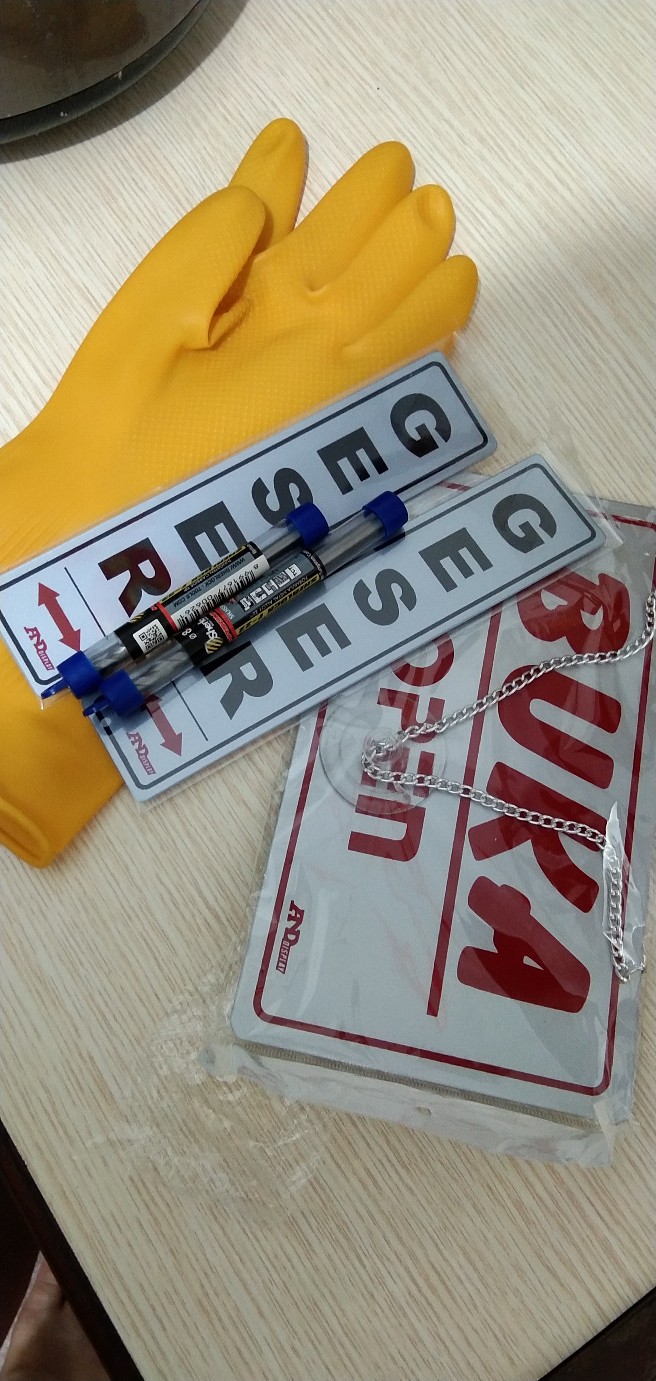 Sarung Tangan Karet Latex Dot Size L Sherlock Sarung Berkebun Cuci Piring Kendaraan