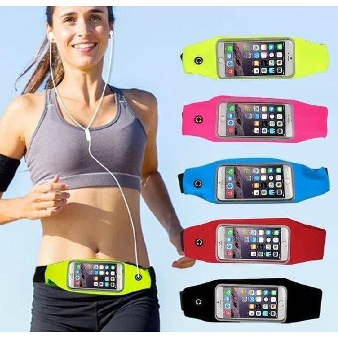 waterproof jogging waist bag tas pinggang olahraga lari running belt tas joging