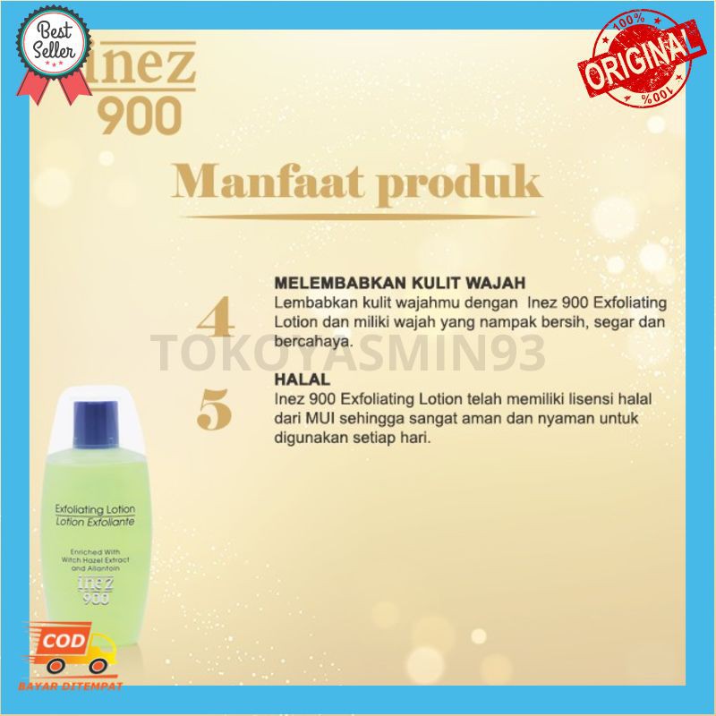 Inez 900 Exfoliating Lotion Murah