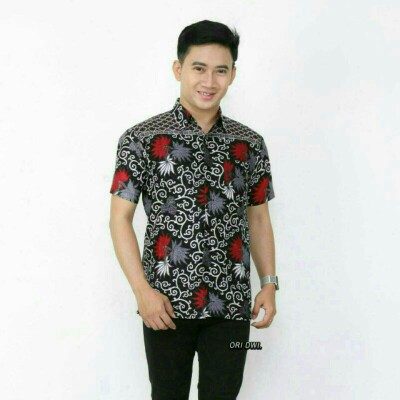 Bisa (cod) Batik Couple Keluarga Sania Ruffle Ori Ndoro Jowi Dnt Motif Kembang Langit