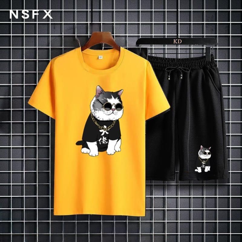 STELAN ( CAT ) STELAN PRIA DEWASA 1 SET KAOS DISTRO + CELANA PENDEK KEREN MODEL TERBARU