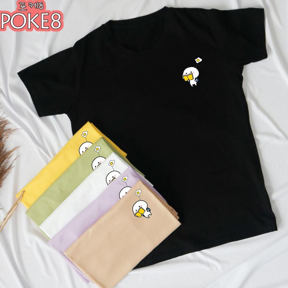 [KODE BARANG 74] POKE8 - HELCIA TEE / KAOS KOREA WANITA LUCU / TSHIRT / TUMBLR / ATASAN BAJU QUBY PE