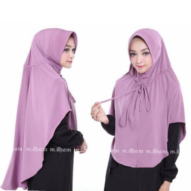 SISA STOK HIJAB INSTAN CANTIK TALI SERUT DEPAN