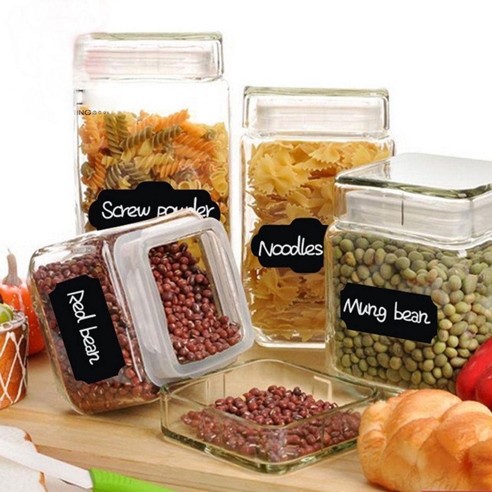 Solighter Papan Tulis Stiker Tahan Air Selai Jar Tag Vinyl Craft Organizer Bumbu Dapur Sealing Sticky
