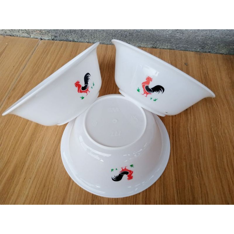 Mangkok Jago Plastik Mangkok ayam jago plastik 17 cm Mangkok Bakso