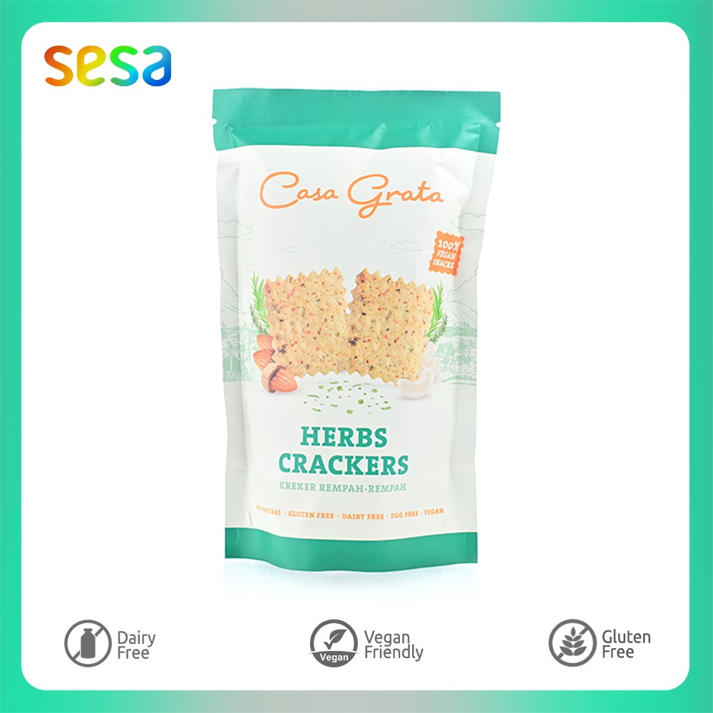 

Casa Grata - Herbs Crackers 70 g (Snack Sehat)