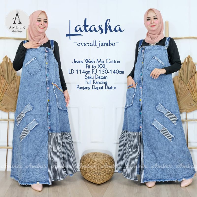 Paling Murah Latasha Overall Jeans / Jeans Premium Hq / Overall Jeans Jumbo / Overall Jeans Wanita / Overall Dres 1g0rAz1sjK8ZRxr