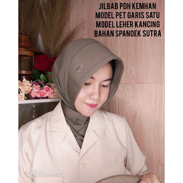 JILBAB DINAS PNS KEMHAN LOGO ( PREMIUM )