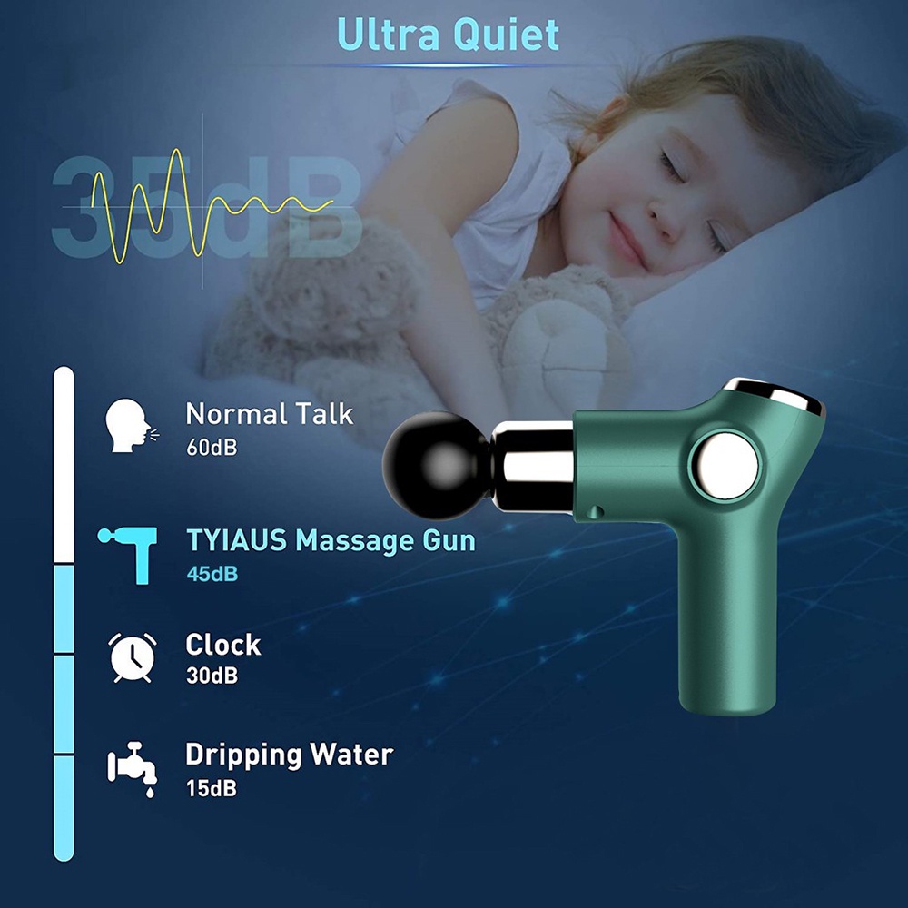 (COD) Alat Pijat Elektrik 4 in 1 Alat Pijat LCD Display Massage Gun Getar Terapi Otot Therapy Massager Gym Pembentuk Otot Electric