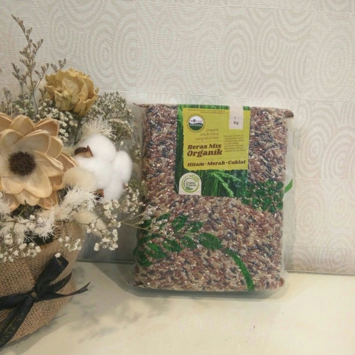 

Beras Mix Organik Hitam Merah Coklat - 1 kg