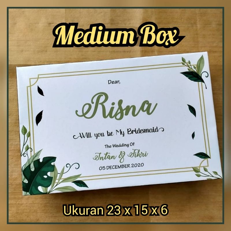 

MEDIUM Box Bridesmaid Uk 23 x 15 x6