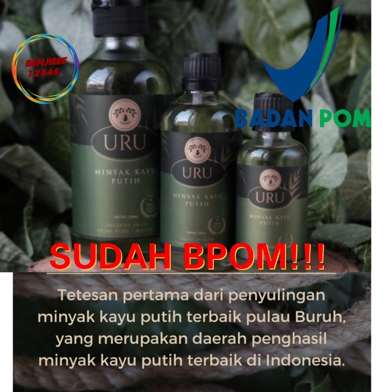 MINYAK KAYU PUTIH AMBON ASLI 100% URU TEMA 250ML