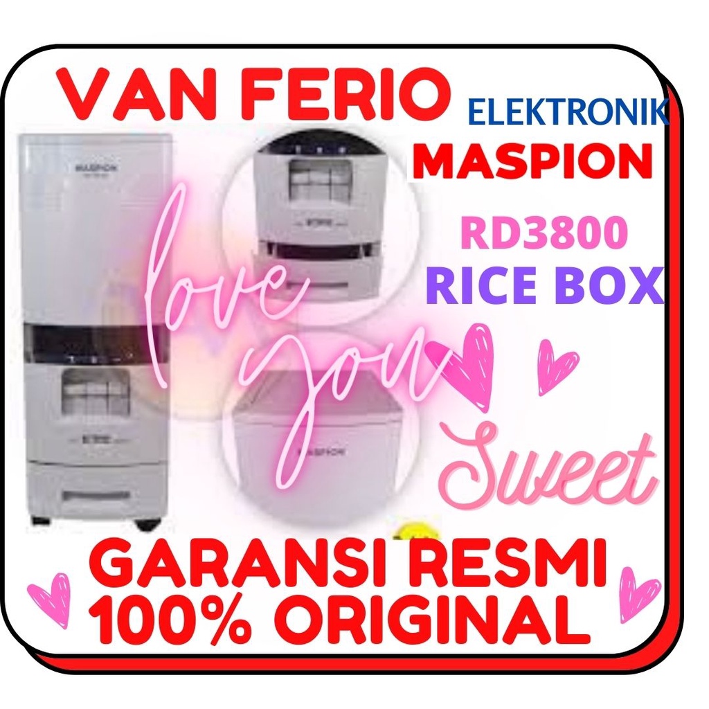 Tempat Penyimpanan Beras Maspion Rice Box MRD-3800 / MRD3800 / RD3800
