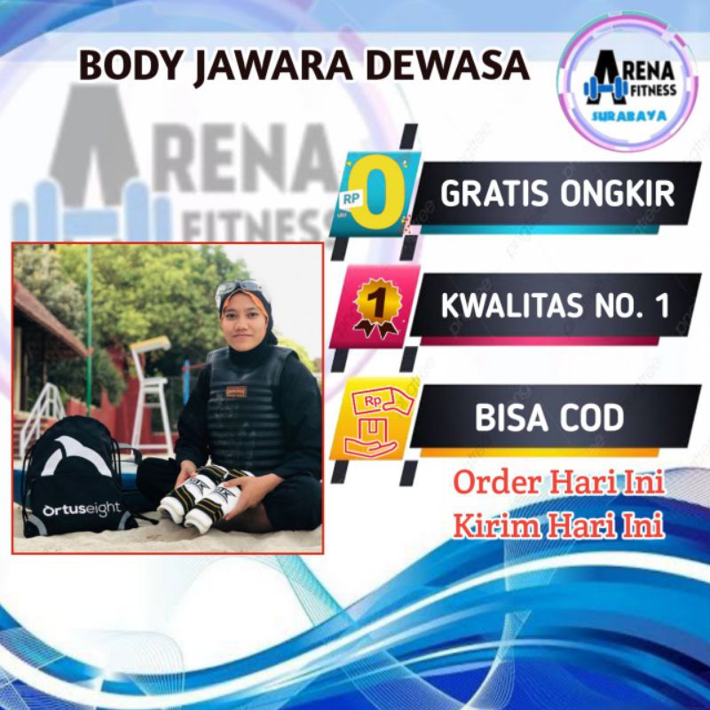 (Bisa Cod) Jawara Body King "Dewasa" Body protector ukuran SMA -Dewasa (termurah)