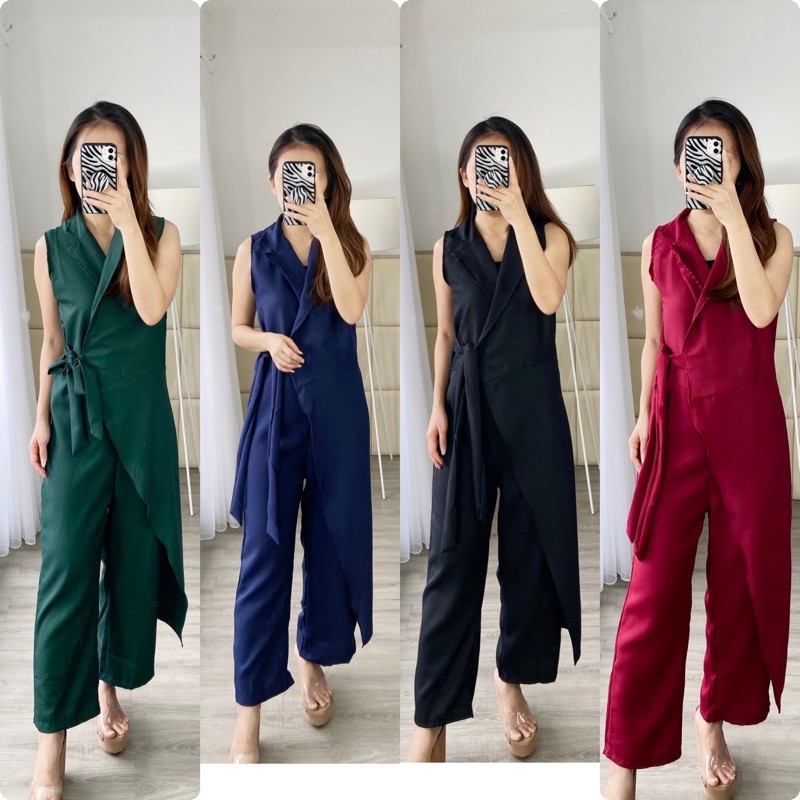 jumpsuit wanita/ jumsuit panjang /jamsuit adelia / KHMA