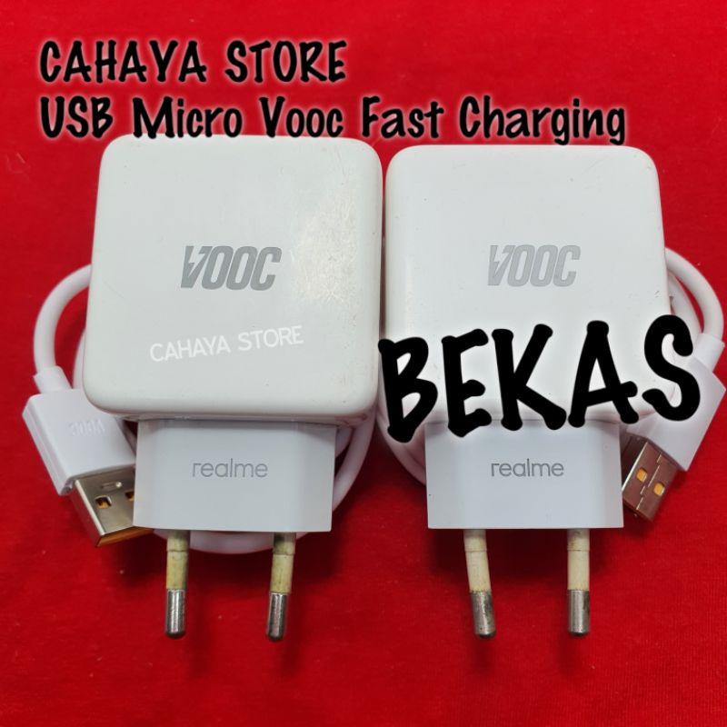 Charger Realme Vooc Type Micro 4Amper Original Fast Charging Dijamin Ori Cabutan Hp Bekas