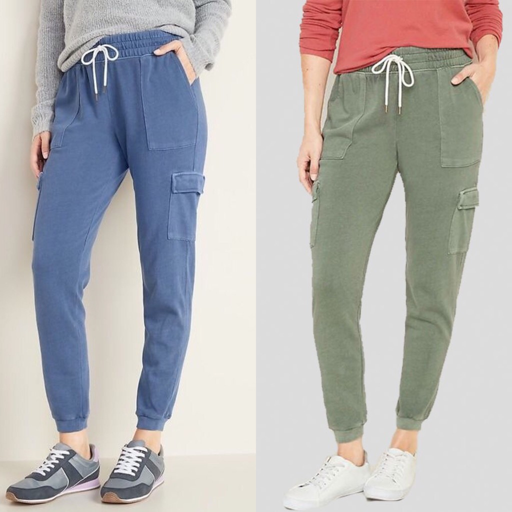 [S-XL] OLDNAVY CARGO JOGGER GREEN & BLUE- jogger cargo murah branded