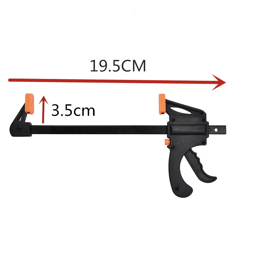 IKURA PFC201 Klem F Quick Release 4 Inch 10 cm - F Clamp Bar Rachet