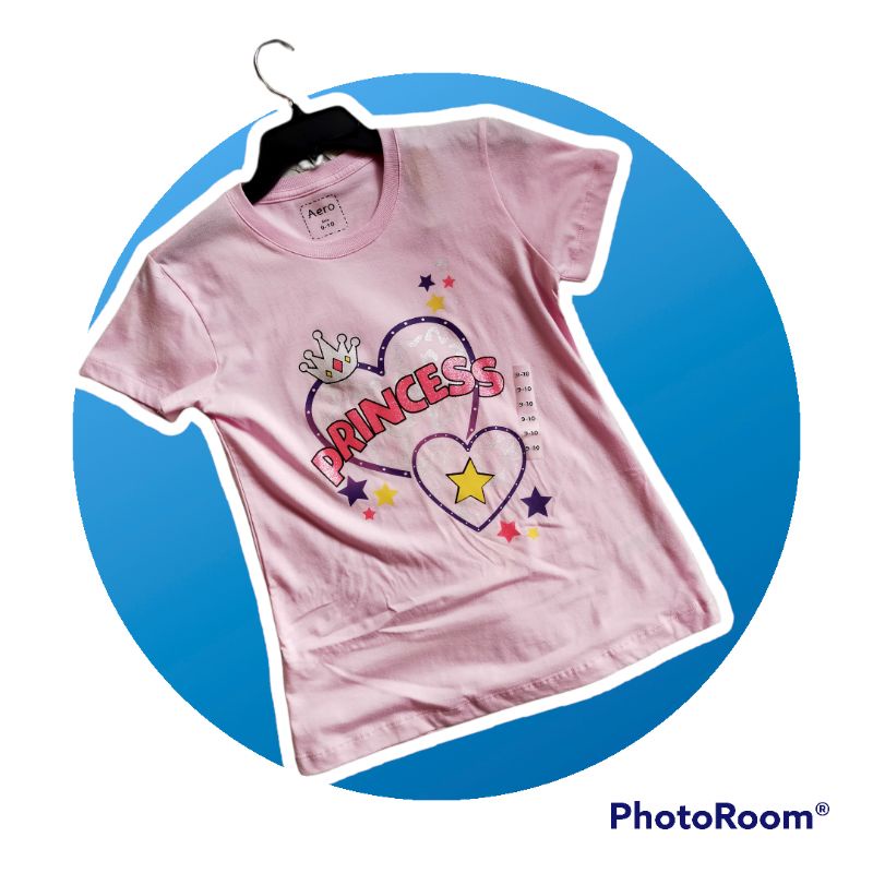 Tshirt Aero Girls size 9/10tahun Kaos Lengan Pendek