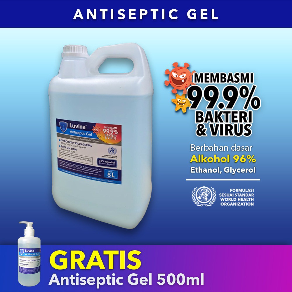Hand sanitizer/ hand antiseptik / desinfektan tangan 5 Liter