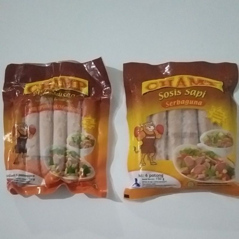 

Champ sosis sapi 150g,isi 6pcs